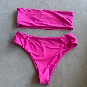 Medium hot pink bathing suit